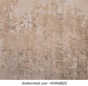 Rusty old-fashioned painted grungy aged wall vector background