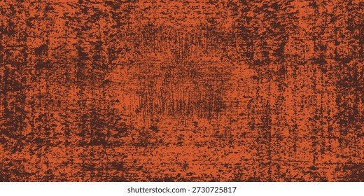 Rusty orange grunge texture with corroded surface. Vintage abstract background inspired by aged metal