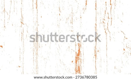 Rusty orange streaks on white surface texture