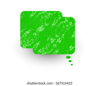 Rusty Speech Bubble Vector Illustration