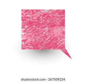 Rusty Texture Talk Bubble Vector Design