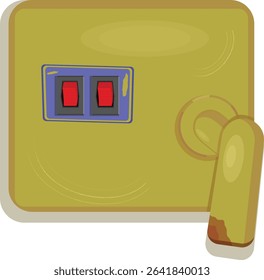 Rusty Water Purifier vector illustration