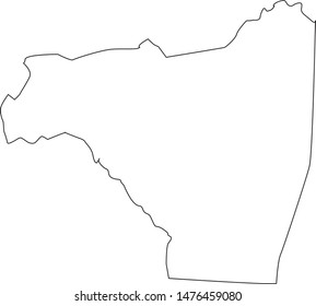 Rutherford county map in the State of North Carolina