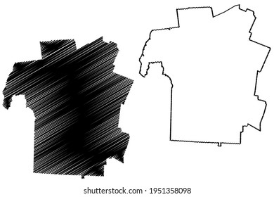 Rutland County, State of Vermont (U.S. county, United States of America) map vector illustration, scribble sketch Rutland map