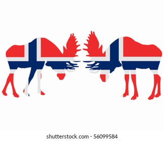 Rutting moose