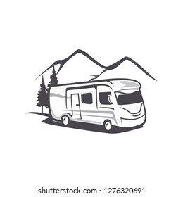 RV Adventure Logo Vector