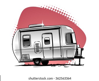 Rv Camper Trailer  Icon