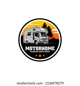 Vector de ilustración de la camioneta RV