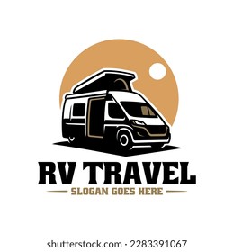 RV caravan car illustration vector image