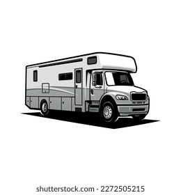 RV caravan motor home illustration vector