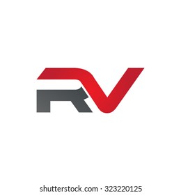 RV Company Linked Letter Logo