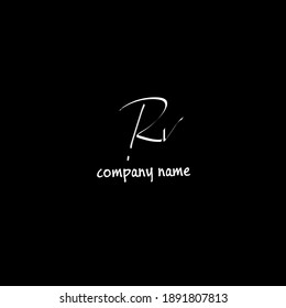 Rv handwritten logo for identity