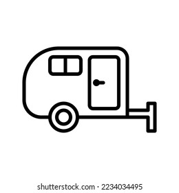 RV icon. sign for mobile concept and web design. vector illustration