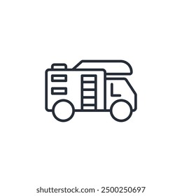 icono rv. Vector. Trazo editable. signo de estilo lineal para uso Diseño web, logotipo. Ilustración de símbolo.