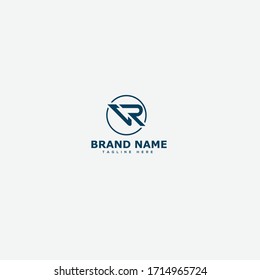 RV Letter Logo Design Template Vector