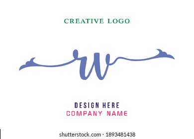 RV lettering logo is simple, easy to understand and authoritative