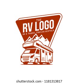 RV Recreation Illustration Logo