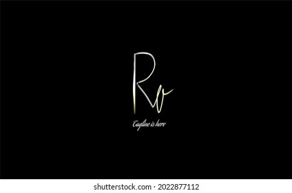 Rv Se initial logo handwriting template vector