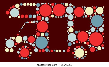 RV shape vector design by color point
