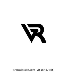 RV tech solutions design logo, VR symbol for business digital