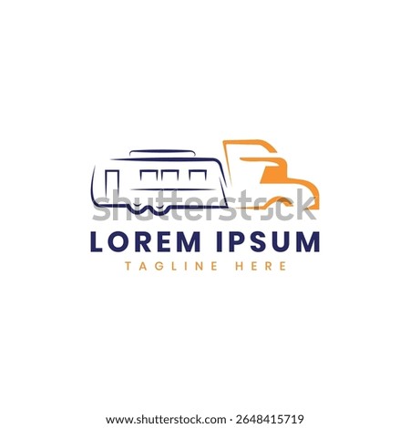 RV truck vehicle campaign truck logo design modern minimal concept