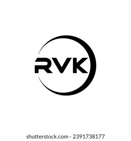 RVK Letter Logo Design, Inspiration for a Unique Identity. Modern Elegance and Creative Design. Watermark Your Success with the Striking this Logo.