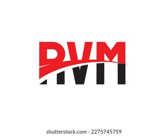 RVM Letter Initial Logo Design Vector Illustration