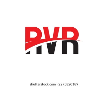 Letra RVR Ilustración del vector de diseño del logotipo inicial