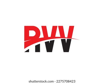 RVV Letter Initial Logo Design Vector Illustration