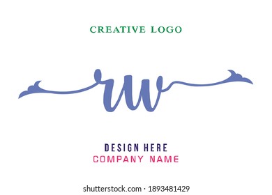 El logotipo de grabado RW es sencillo, fácil de entender y autorizado