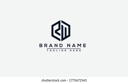 RW Logo Design Template Vector Graphic Branding Element.
