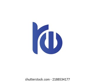 plantilla de vector de diseño de logotipo RW