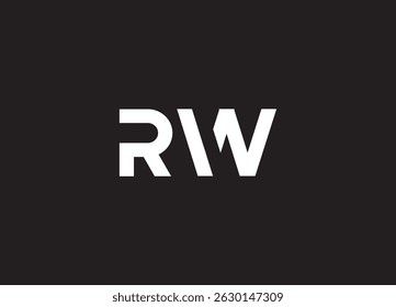 Design de logotipo RW e logotipo monográfico
