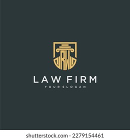 RW monogram initial for lawfirm logo ideas with creative polygon style design