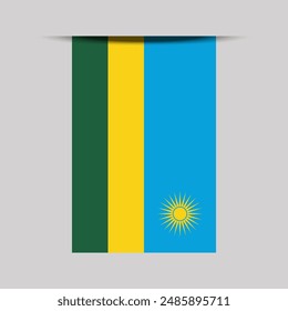 Rwanda Banner Flag Vector Illustration