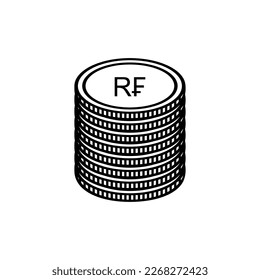 Rwanda Currency Symbol, Rwandan Franc Icon, RWF Sign. Vector Illustration