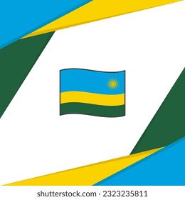 Rwanda Flag Abstract Background Design Template. Rwanda Independence Day Banner Social Media Post. Rwanda