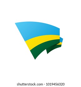 Rwanda flag, vector illustration