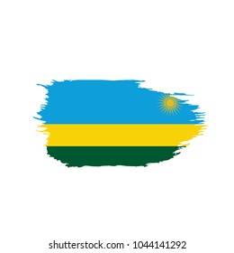 Rwanda flag, vector illustration