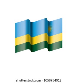 Rwanda flag, vector illustration