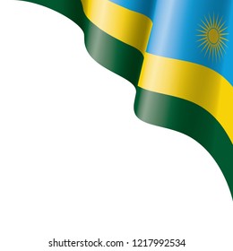 Rwanda flag, vector illustration on a white background