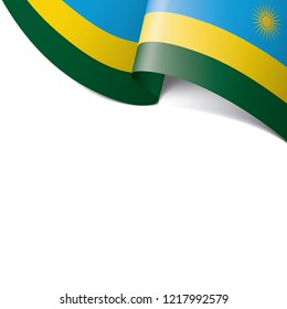 Rwanda flag, vector illustration on a white background