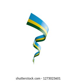 Rwanda flag, vector illustration on a white background