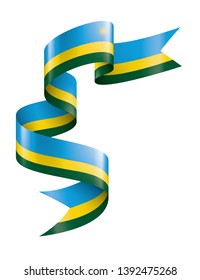 Rwanda flag, vector illustration on a white background