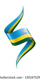 Rwanda flag, vector illustration on a white background