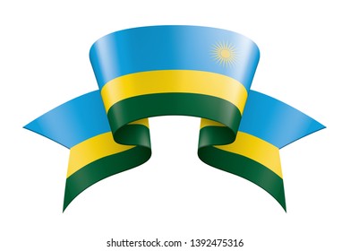 Rwanda flag, vector illustration on a white background