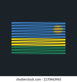 Rwanda Flag Vector. National Flag
