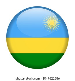 Rwanda Flag Vector Round Icon - Illustration