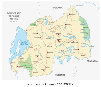 Rwanda Map