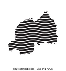 Rwanda Map Icon Element Illustration Design